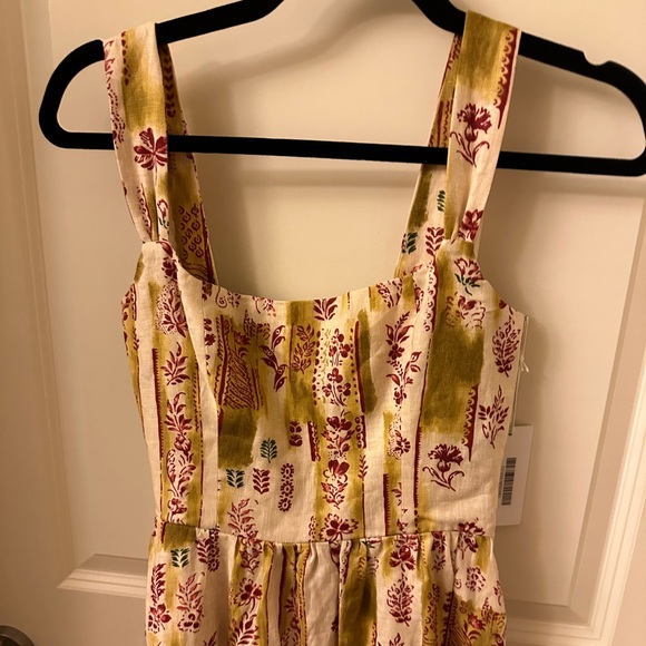 Reformation Bucatini Maxi Linen Dress Manor NWT Size 2 - Picture 4 of 5